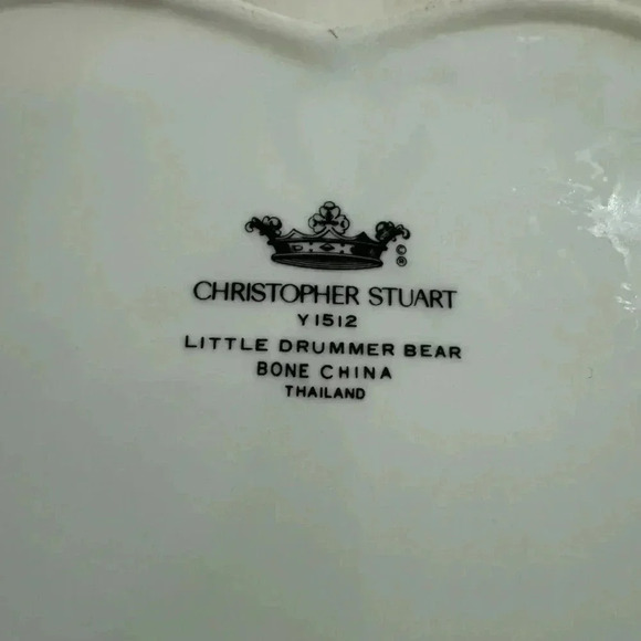 Vintage Christmas Little Drummer Bear Heart Shaped Trinket Box Holidays Gift EUC - Picture 4 of 10